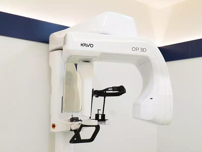 Equipamento odontológico de alta tecnologia.